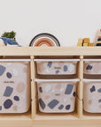 Brush Marks Cool - Storage Tub Decals Organisational Tubs