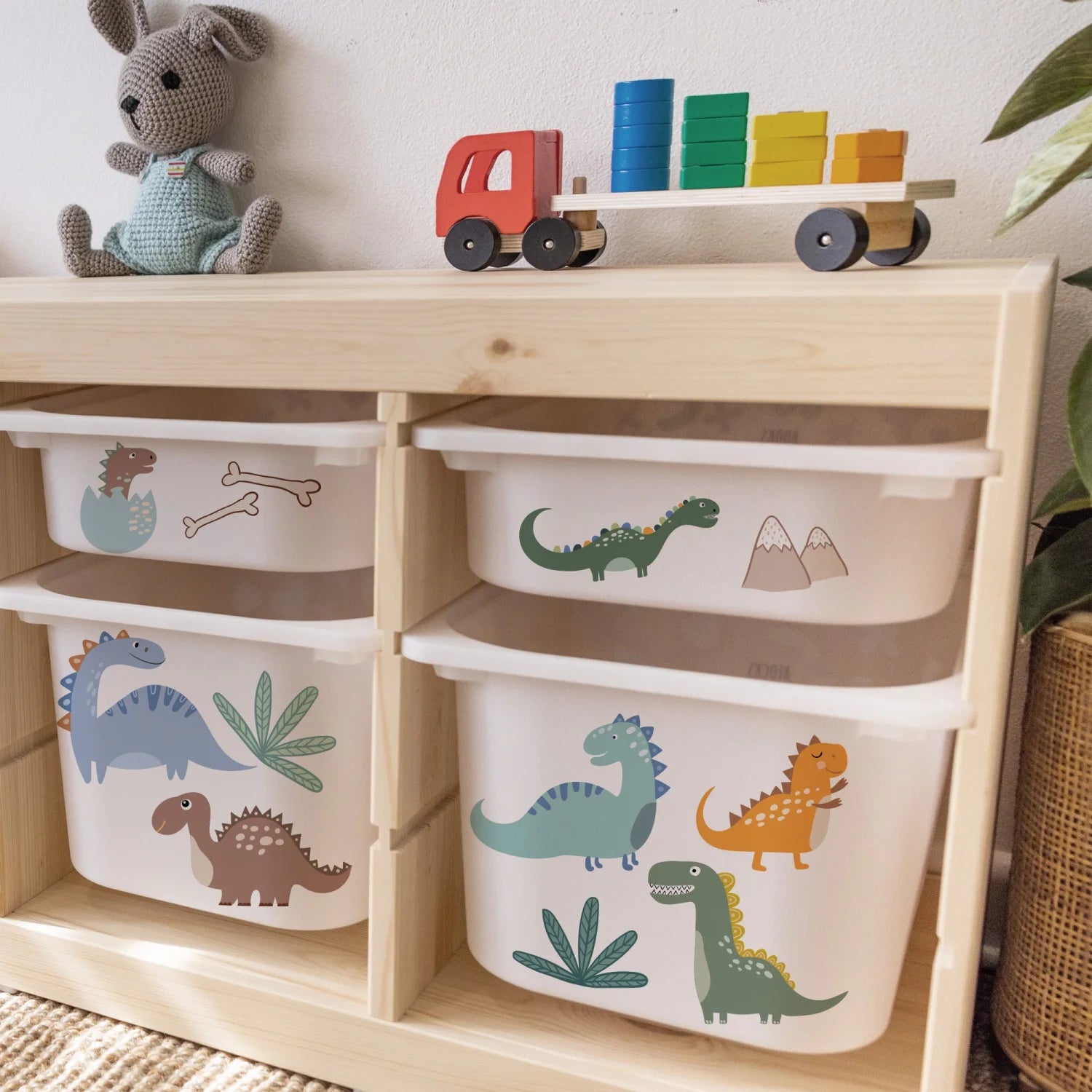 Jurassic Dinos - Storage Tub Decals - Organisational Tubs