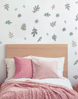 Leafy Greens Wall Decal - Decals Abstract Shapes