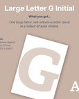 Letter G Initial Decal - Decals - Initials