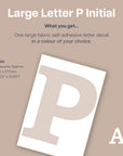 Letter P Initial Decal - Decals - Initials