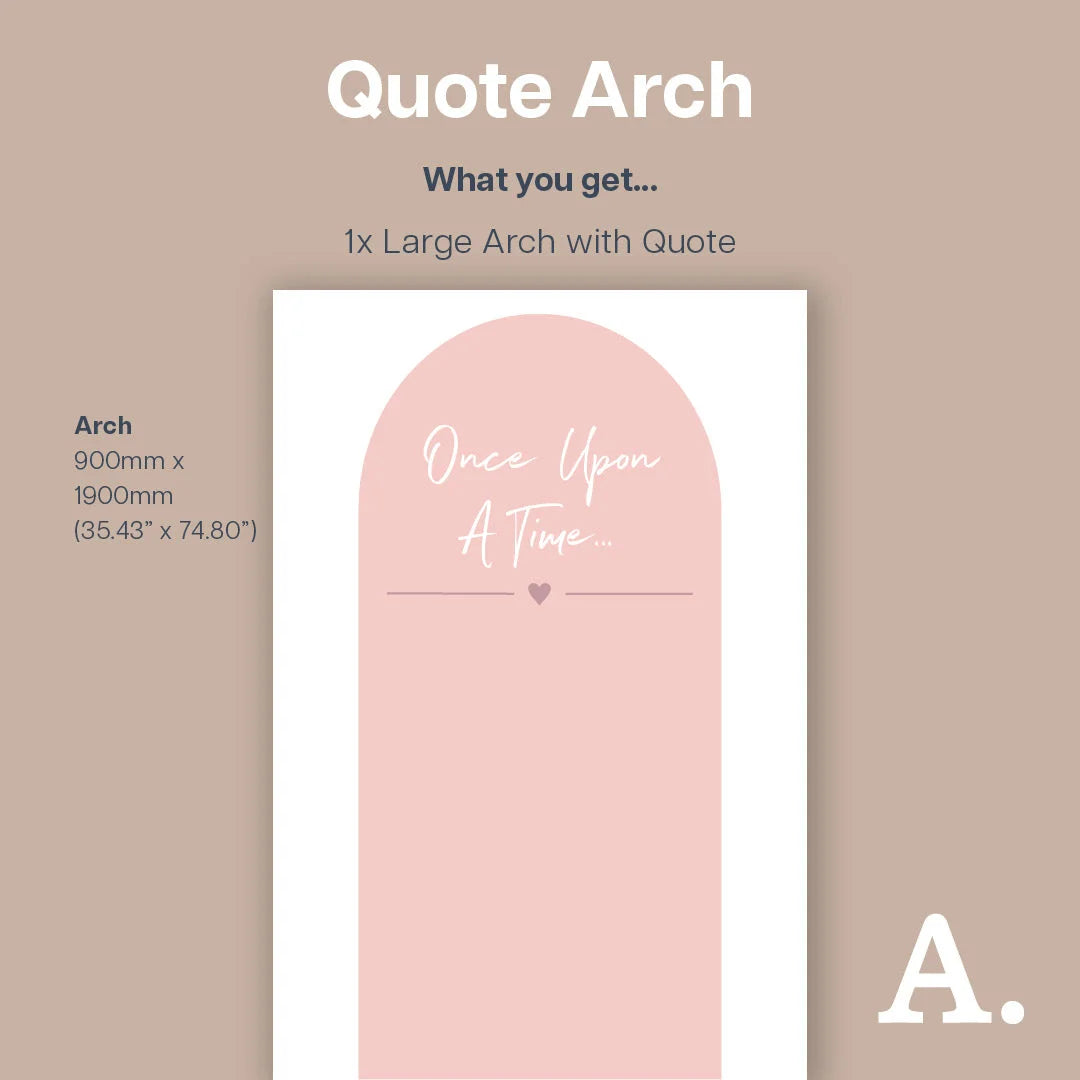 Once Upon A Time Arch - Decals Quote Arches