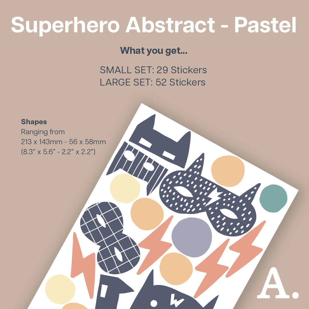 Superhero Abstract - Pastel - Decals - Fantasy