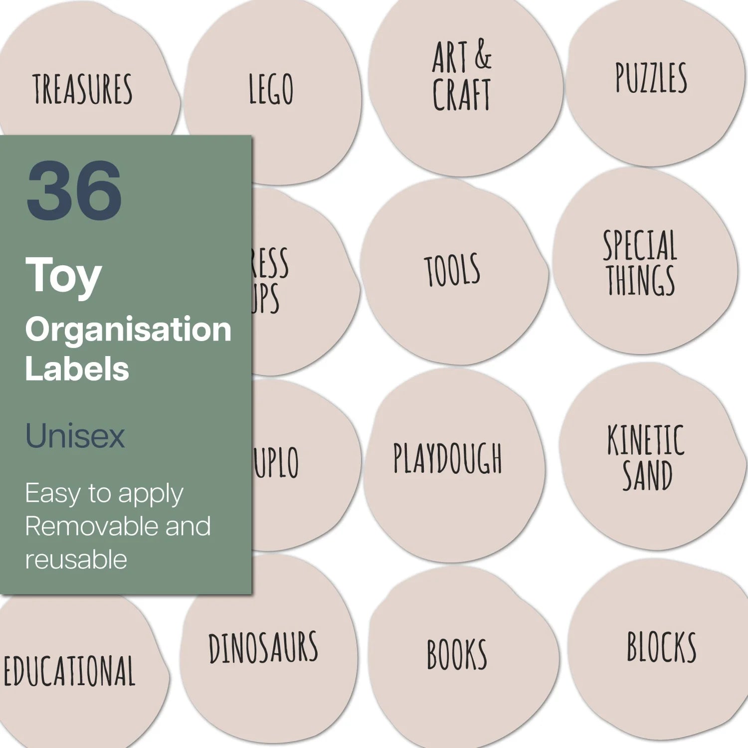 Toy Labels - Unisex - Neutral - Organisation Labels